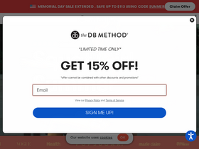 'thedbmethod.com' screenshot