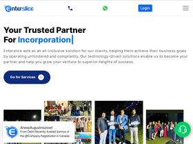 'enterslice.com' screenshot