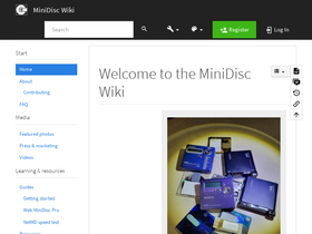 'minidisc.wiki' screenshot