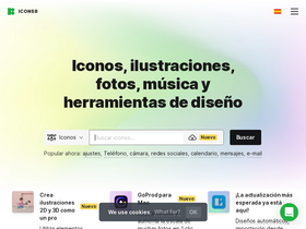 'iconos8.es' screenshot