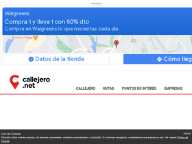'callejero.net' screenshot