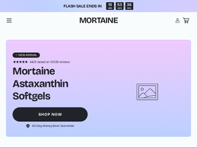 Mortaine website screenshot