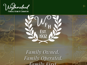 'westmorelandfuneralhome.com' screenshot