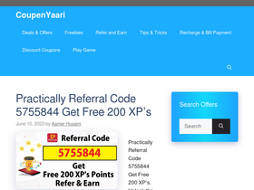 'coupenyaari.in' screenshot