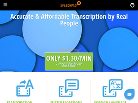 'speechpad.com' screenshot
