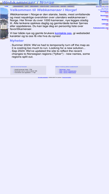webkameraerinorge.com