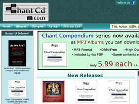 'chantcd.com' screenshot