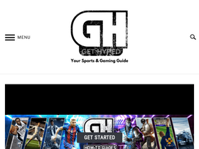 'gethypedsports.com' screenshot