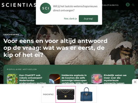 'scientias.nl' screenshot