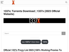 Working* 1337x Proxy List of 1337x Torrent Alternative Sites (Unblock) -  WebKu