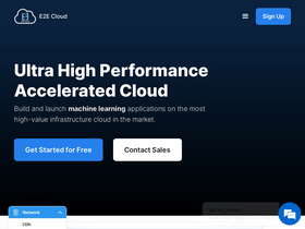 'e2enetworks.com' screenshot