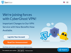 'zenmate.com' screenshot