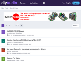 'diyaudio.com' screenshot