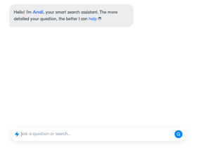 Andi - Andi is a generative AI-powered search engine that provides direct answers instead of just links.