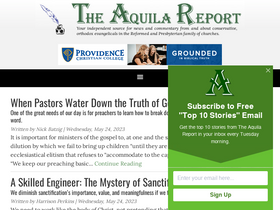 'theaquilareport.com' screenshot