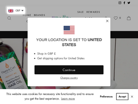 'naturalisticproducts.co.uk' screenshot