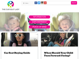 'thecarseatlady.com' screenshot