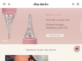 'tinadavies.com' screenshot