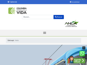 'anla.gov.co' screenshot