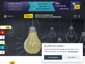 'siep.be' screenshot