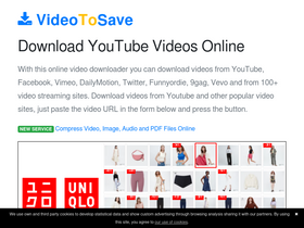 'videotosave.com' screenshot