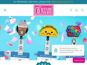 Shop Badge A-Peel homepage screenshot