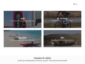 'kajakk-fritid.no' screenshot