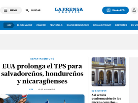'laprensagrafica.com' screenshot
