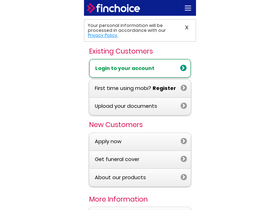 'finchoice.mobi' screenshot