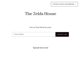 thezeldahouse.com homepage screenshot