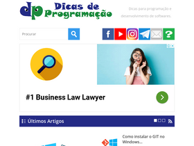 'dicasdeprogramacao.com.br' screenshot