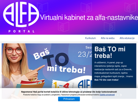 'alfaportal.hr' screenshot