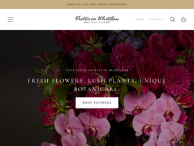 Victoria Whitelaw Beautiful Flowers homepage screenshot