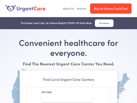 'urgentcare.com' screenshot