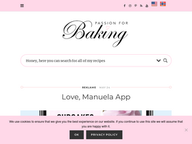 'passionforbaking.com' screenshot