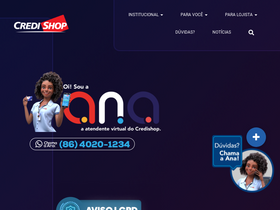 'credishop.com.br' screenshot