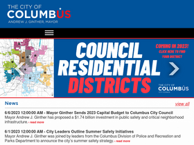 'columbus.gov' screenshot
