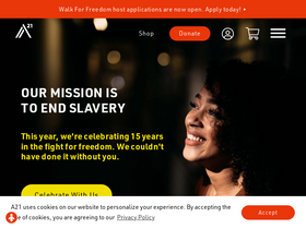 'a21.org' screenshot