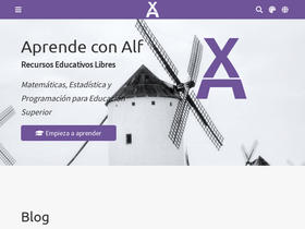 'aprendeconalf.es' screenshot