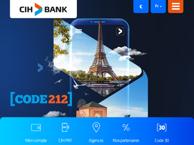 'cihbank.ma' screenshot