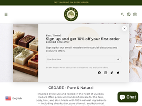 cedarz homepage screenshot