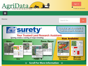 'agridatainc.com' screenshot
