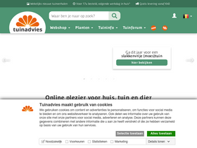 'tuinadvies.be' screenshot