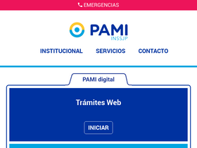 'turnos.pami.org.ar' screenshot