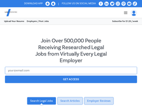 'lawcrossing.com' screenshot