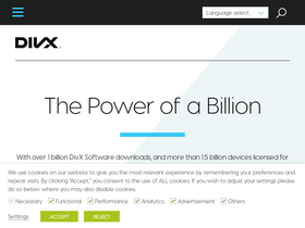 'divx.com' screenshot