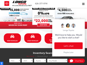 'longotoyota.com' screenshot