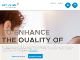 'mediclinic.com' screenshot