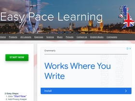 'easypacelearning.com' screenshot
