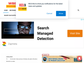 'wbedu.in' screenshot